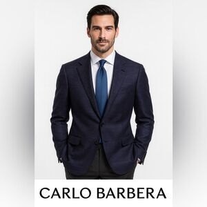 Carlo Barbera Elegant Dark Blue Blazer NWT!